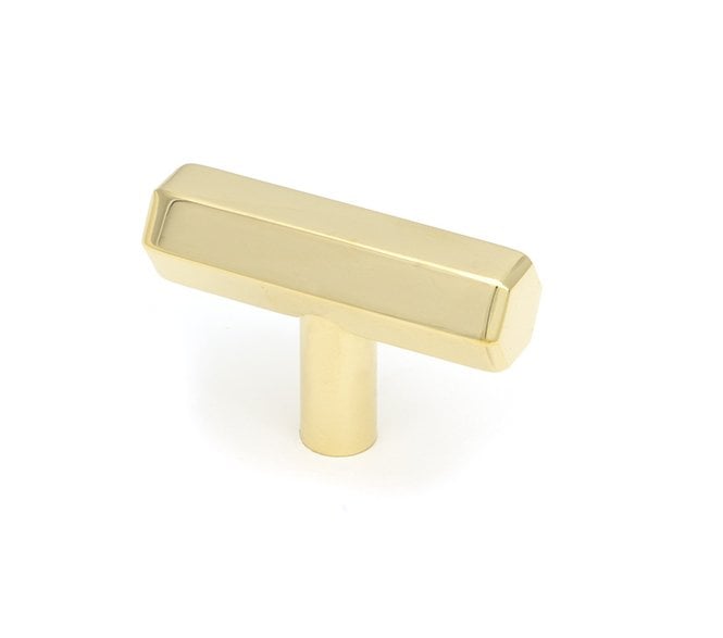 From The Anvil Kahlo T-Bar Cabinet Knobs - Polished Brass