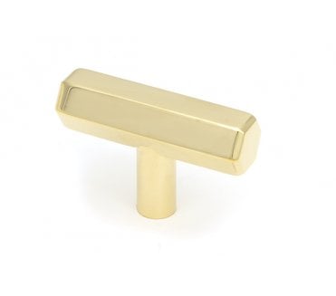 From The Anvil Kahlo T-Bar Cabinet Knobs - Polished Brass