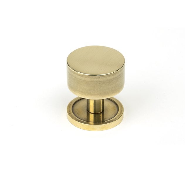 From The Anvil Kelso Cabinet Knobs (Plain) - Aged Brass
