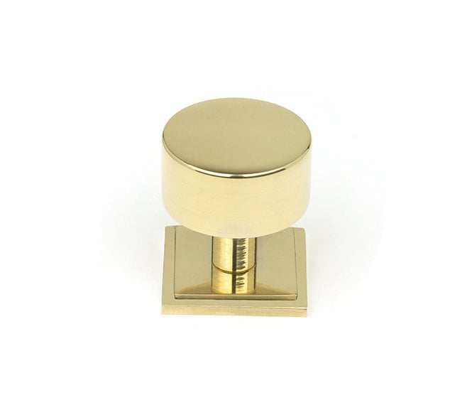 From The Anvil Kelso Cabinet Knobs (Square) - Polished Brass
