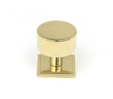 From The Anvil Kelso Cabinet Knobs (Square) - Polished Brass
