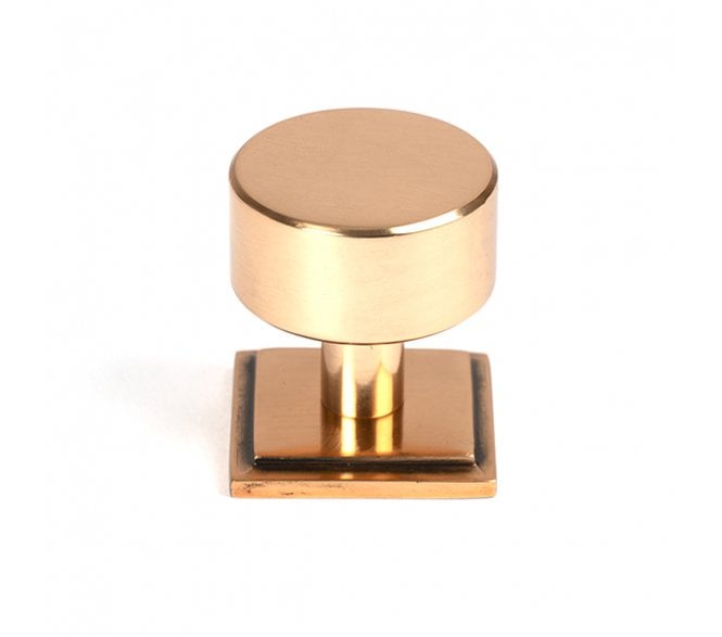 From The Anvil Kelso Cabinet Knobs (Square) - Polished Bronze