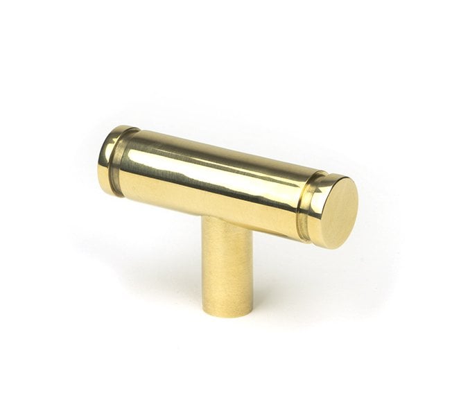 From The Anvil Kelso T-Bar Cabinet Knobs - Polished Brass