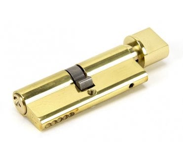 From The Anvil Lacquered Brass 40/40 Euro Cylinder/Thumbturn