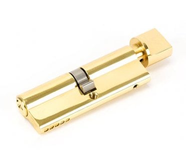 From The Anvil Lacquered Brass 45/45 5pin Euro Cylinder/Thumbturn