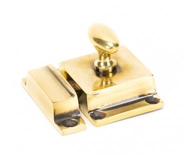 From The Anvil Luxury Cabinet Latch - Aged Brass