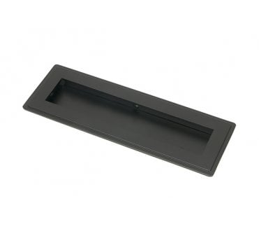 From The Anvil Matt Black 175mm Art Deco Rectangular Pull