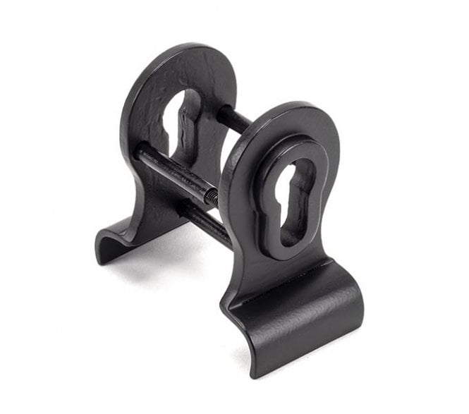 From The Anvil Matt Black 50mm Euro Door Pull (Back to Back fixing)