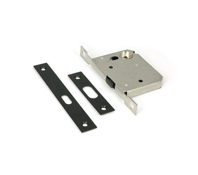 From The Anvil Matt Black 50mm Sliding Door Lock
