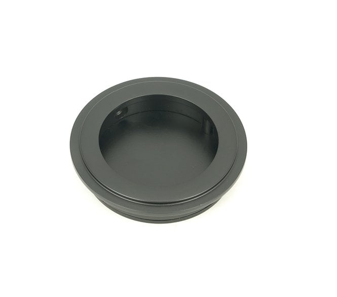 From The Anvil Matt Black 60mm Art Deco Round Pull