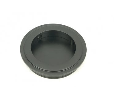 From The Anvil Matt Black 60mm Art Deco Round Pull