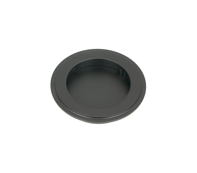 From The Anvil Matt Black 75mm Art Deco Round Pull