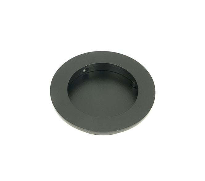 From The Anvil Matt Black 75mm Plain Round Pull
