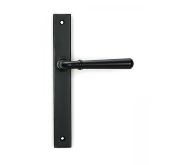 From The Anvil Matt Black Newbury Slimline Lever Espag. Latch Set