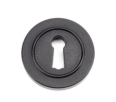 From The Anvil Matt Black Round Escutcheon (Plain)