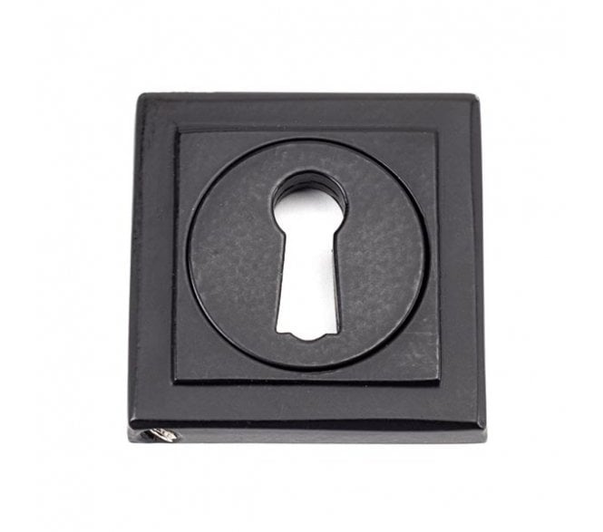 From The Anvil Matt Black Round Escutcheon (Square)