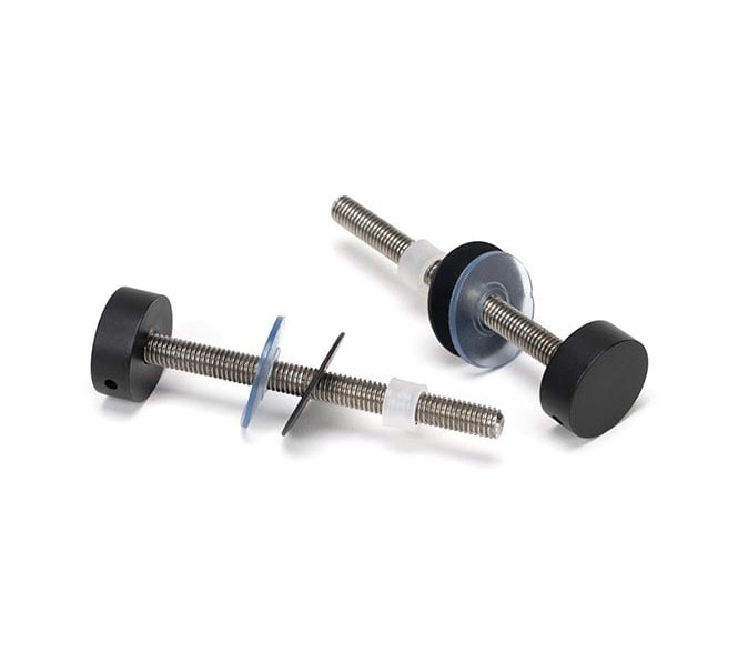 From The Anvil Matt Black SS (304) 100mm Bolt Fixings for T Bar (2)