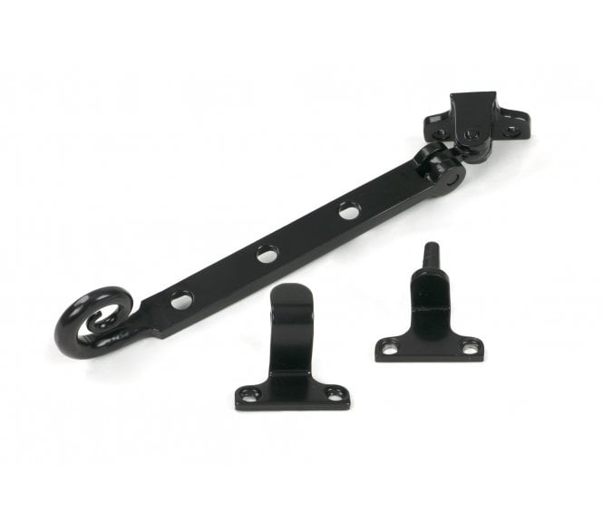 From The Anvil Monkeytail Casement Window Stay (Steel Window) - Black