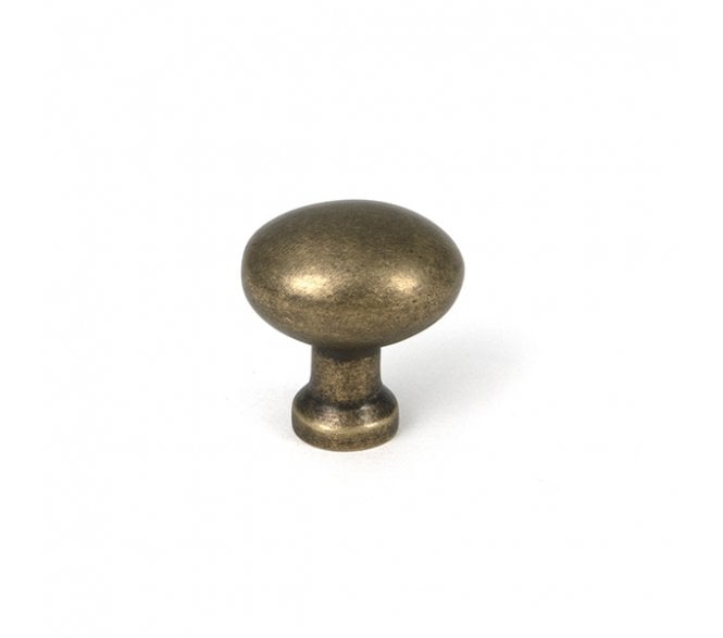 From The Anvil Moore Oval Cabinet Knobs - Burnished Brass
