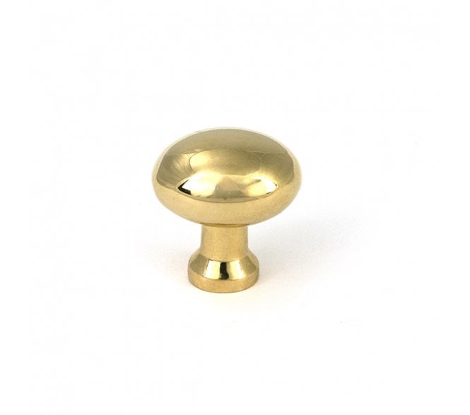From The Anvil Moore Oval Cabinet Knobs - Polished Brass
