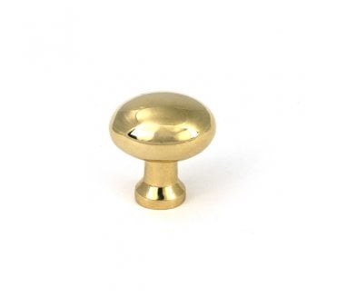 From The Anvil Moore Oval Cabinet Knobs - Polished Brass