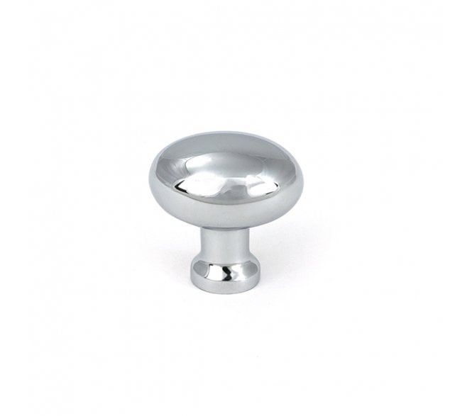 From The Anvil Moore Oval Cabinet Knobs - Polished Chrome