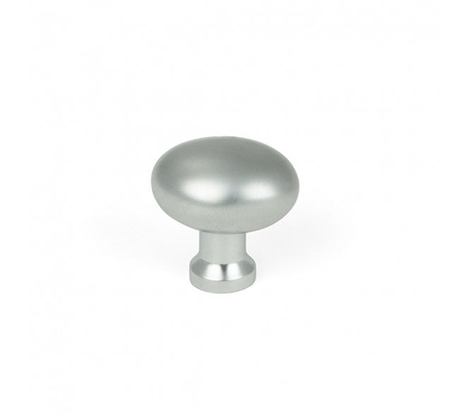 From The Anvil Moore Oval Cabinet Knobs - Satin Chrome