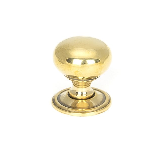 From The Anvil Mushroom Cabinet Knobs - Aged Brass