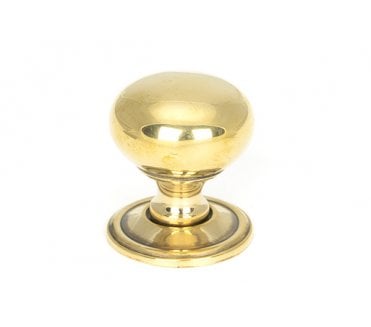 From The Anvil Mushroom Cabinet Knobs - Aged Brass