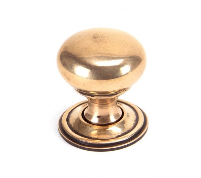 From The Anvil Mushroom Cabinet Knobs - Polished Bronze