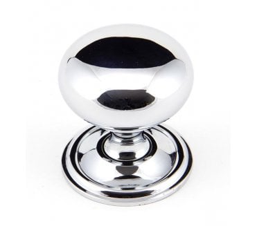 From The Anvil Mushroom Cabinet Knobs - Polished Chrome