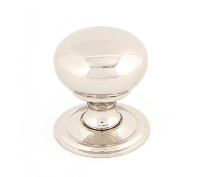From The Anvil Mushroom Cabinet Knobs - Polished Nickel