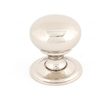 From The Anvil Mushroom Cabinet Knobs - Polished Nickel