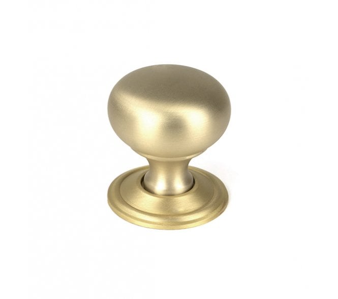 From The Anvil Mushroom Cabinet Knobs - Satin Brass