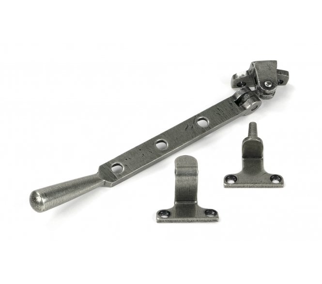 From The Anvil Newbury Casement Window Stay (Steel Window) - Pewter
