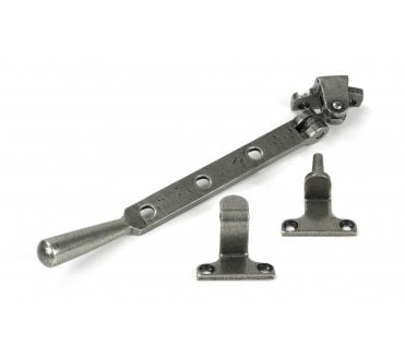 From The Anvil Newbury Casement Window Stay (Steel Window) - Pewter