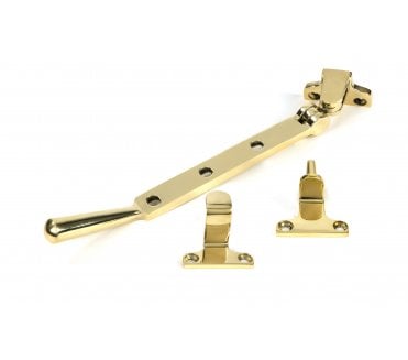 From The Anvil Newbury Casement Window Stay (Steel Window) - Polished Brass
