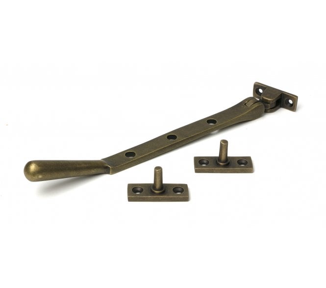 From The Anvil Newbury Casement Window Stays - Burnished Brass