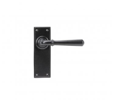 From The Anvil Newbury Door Handles On Backplate - Aged Bronze
