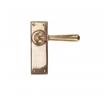 From The Anvil Newbury Door Handles On Backplate - Polished Bronze