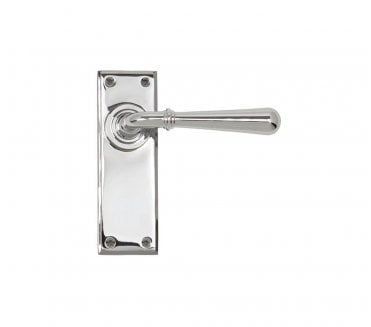 From The Anvil Newbury Door Handles On Backplate - Polished Chrome