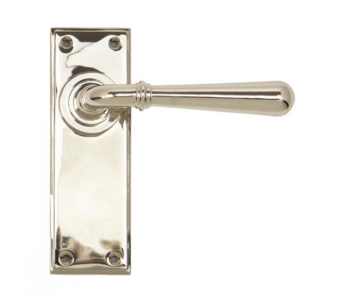 From The Anvil Newbury Door Handles On Backplate - Polished Nickel