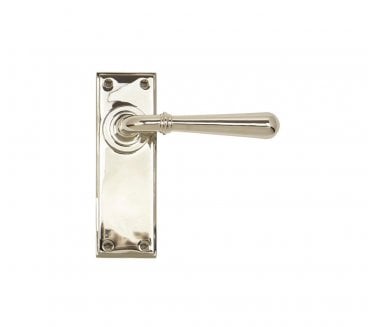From The Anvil Newbury Door Handles On Backplate - Polished Nickel
