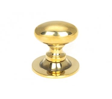 From The Anvil Oval Cabinet Knobs - Aged Brass