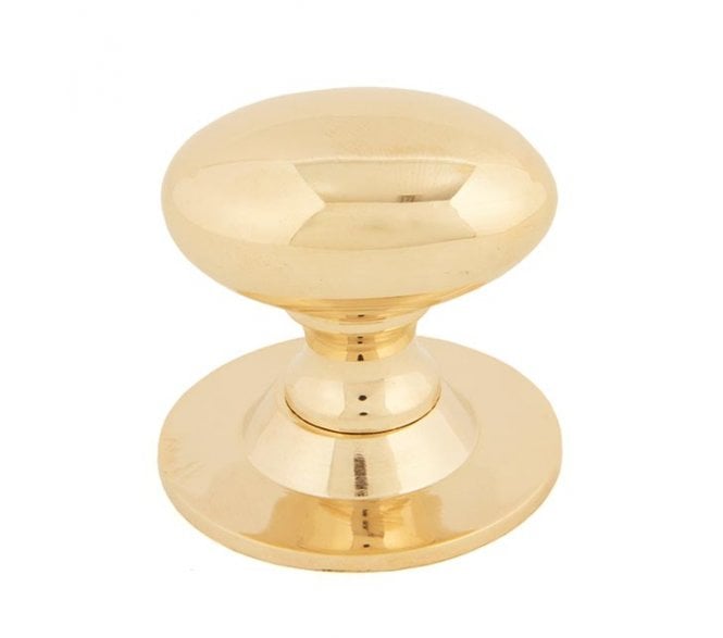 From The Anvil Oval Cabinet Knobs - Polished Brass