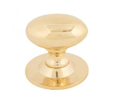 From The Anvil Oval Cabinet Knobs - Polished Brass