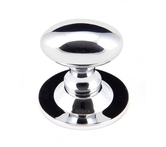 From The Anvil Oval Cabinet Knobs - Polished Chrome
