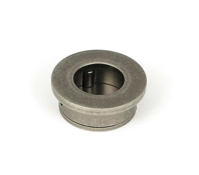 From The Anvil Pewter 34mm Round Finger Edge Pull