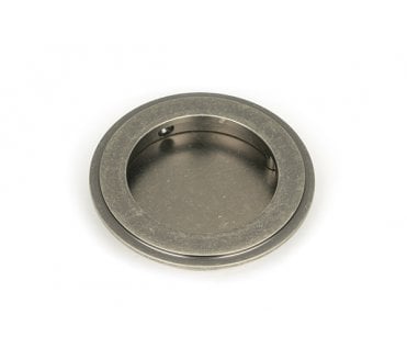 From The Anvil Pewter 75mm Art Deco Round Pull