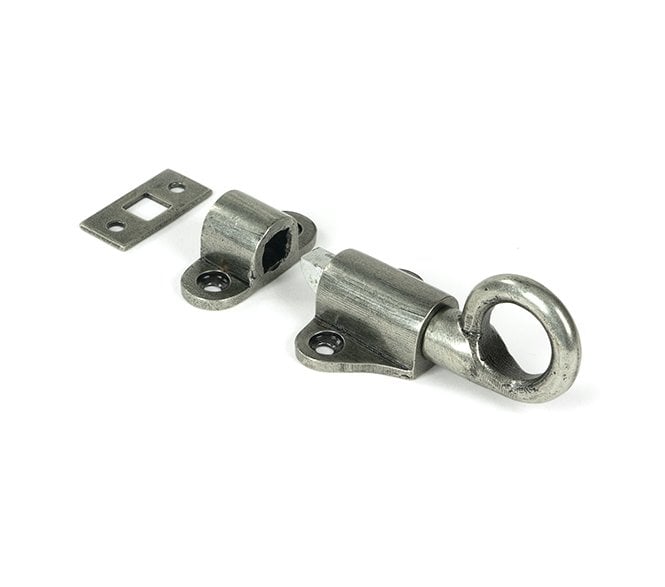 From The Anvil Pewter Fanlight Catch with two Keeps